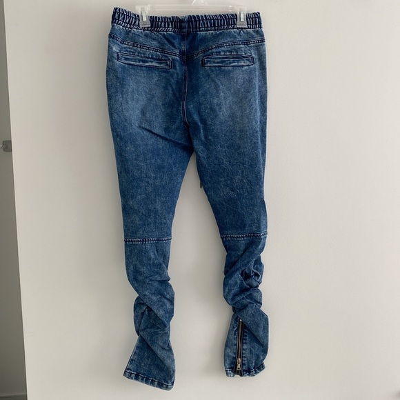 Forever 21 XXI Men’s jean joggers with zippers - size medium - Picture 4 of 5